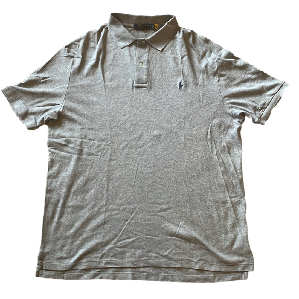 Polo Ralph Lauren Mens 1XB Light Grey Golf Polo Shirt